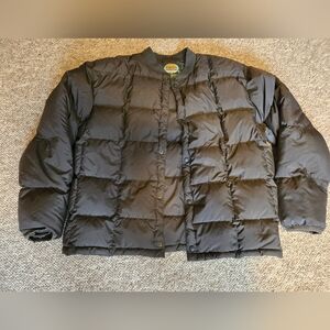 Cabela's Mens Goosedown Dark Olive Quilted Puffer Jacket Size XL